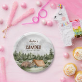 小さなキャンパーが途中にある男の赤ちゃんシャワー ペーパープレート (パーティー)