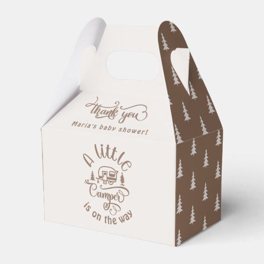 小さなキャンパーのミニマリストのベビーショア茶色 フェイバーボックス (正面サイド)