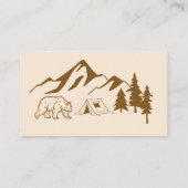 小さなキャンパーの冒険の赤ちゃんシャワーおむつラッフル エンクロージャーカード (裏面)