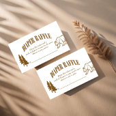 小さなキャンパーの冒険の赤ちゃんシャワーおむつラッフル エンクロージャーカード