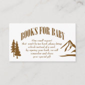 小さなキャンパーの冒険の赤ちゃんシャワー本のリクエスト エンクロージャーカード (正面)