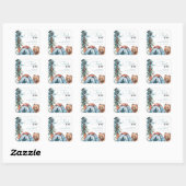 小さなキャンパーの森の赤ちゃんシャワー スクエアシール (シート)