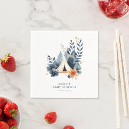 小さなキャンパーの森の赤ちゃんシャワー スタンダードカクテルナプキン