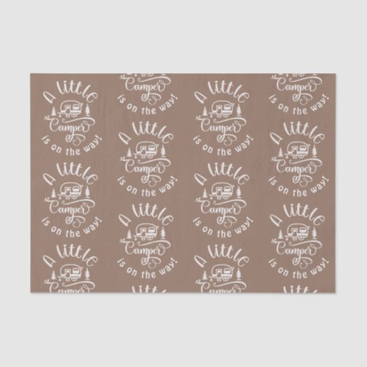 小さなキャンパーは赤ちゃんシャワーの途中にある 薄葉紙 (正面)