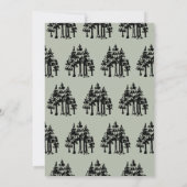 小さなキャンパーハンドドロッドテントボーイ赤ちゃんシャワー 招待状 (裏面)