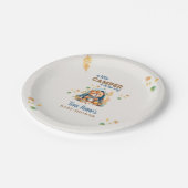 小さなキャンパーブルーの水色の赤ちゃんシャワー ペーパープレート (アングル)