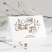 小さなキャンパーミニマルな赤ちゃんシャワーありがとう カード