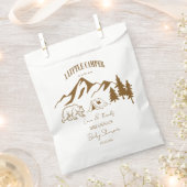 小さなキャンパー冒険ボホ赤ちゃんシャワー フェイバーバッグ (クリップ留めされた状態)