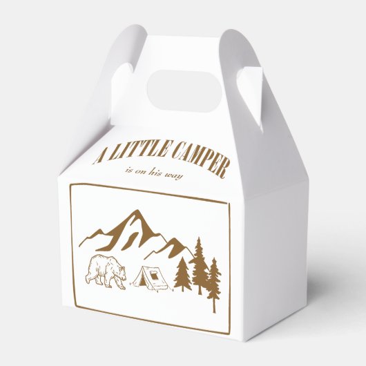 小さなキャンパー冒険ボホ赤ちゃんシャワー フェイバーボックス (裏面サイド)