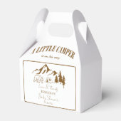 小さなキャンパー冒険ボホ赤ちゃんシャワー フェイバーボックス (正面サイド)