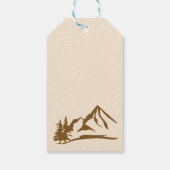 小さなキャンパーboho赤ちゃんシャワーのパーソナライズされた好意 ギフトタグ (裏面)