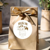 小さなキャンパーboho赤ちゃんシャワーのパーソナライズされた好意 ラウンドシール