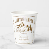 小さなキャンピングボーホベイビーシャワーパーソナライズされた 紙コップ (正面)