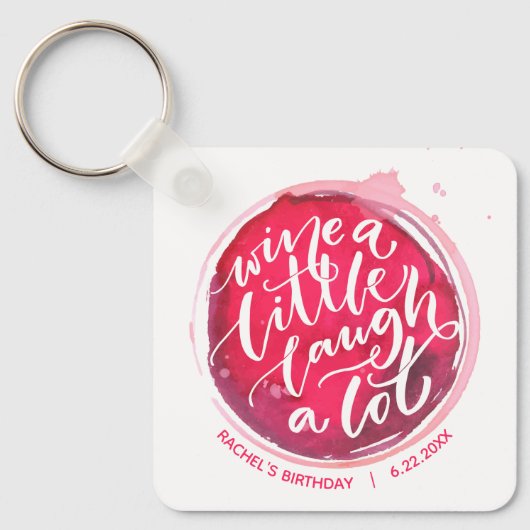 小さなキーチェーンをワイン キーホルダー (正面)