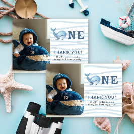 小さなクジラの1歳の誕生日 海の中ですくすく サンキューカード