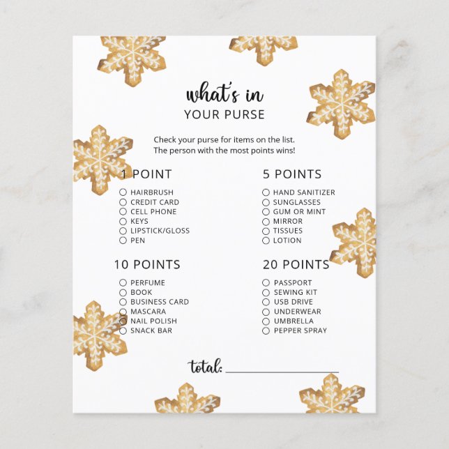 小さなクッキーは、あなたの財布の赤ちゃんシャワーゲームでwhats (正面)