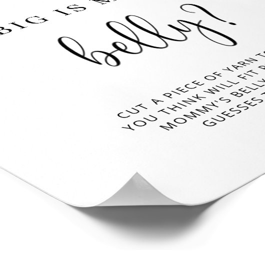 小さなクマどのくらい大きいママの腹ゲーム ポスター (角)