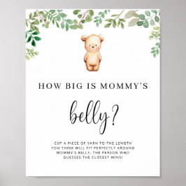 小さなクマどのくらい大きいママの腹ゲーム ポスター