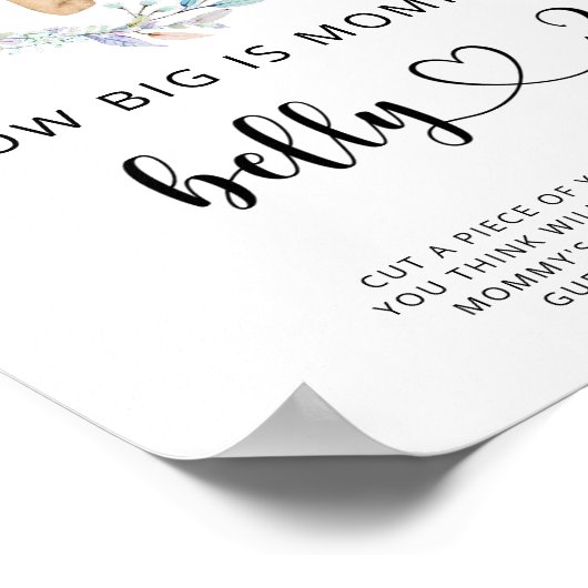 小さなクマどのくらい大きいママの腹ゲーム ポスター (角)