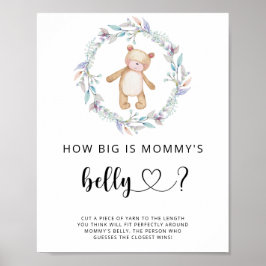 小さなクマどのくらい大きいママの腹ゲーム ポスター