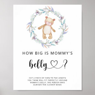 小さなクマどのくらい大きいママの腹ゲーム ポスター