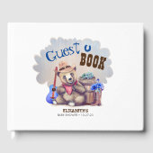小さなクマのカウボーイかわいい赤ちゃんシャワー ゲストブック (正面)