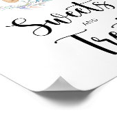 小さなクマのスイーツと赤ちゃんシャワーを扱う ポスター (角)