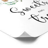 小さなクマのスイーツを扱う赤ちゃんシャワーのポスター ポスター (角)