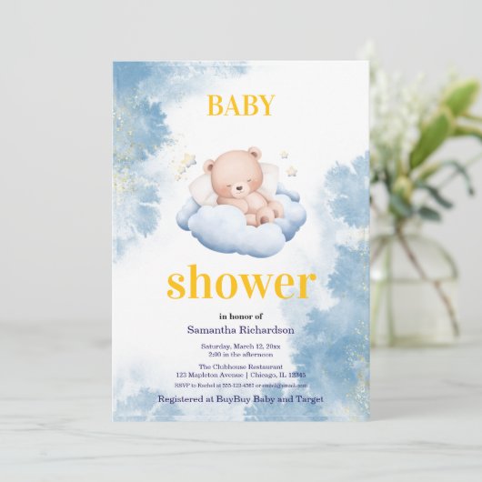 小さなクマの歓迎会 招待状 (スタンド正面)