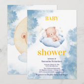 小さなクマの歓迎会 招待状 (正面/裏面)