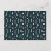 小さなクマ素朴ディスプレイシャワーなしギフトラップ エンクロージャーカード (裏面)