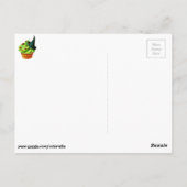 小さなクモがいっぱいのハロウィンカップケーキ ポストカード (裏面)