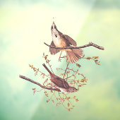 小さなクモを持つオードボンソングスパロー ウィンドウサイン (シート3)