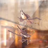 小さなクモを持つオードボンソングスパロー ウィンドウサイン (シート2)