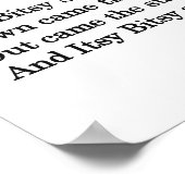 小さなクモ ポスター (角)