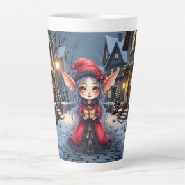 小さなクリスマスの使い カフェラテマグ