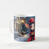 小さなクリスマスの使い コーヒーマグカップ (正面左)