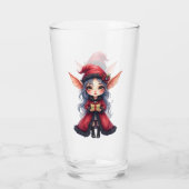 小さなクリスマスの使い タンブラーグラス (裏面)
