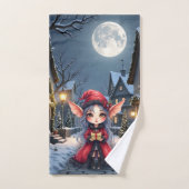 小さなクリスマスの使い バスタオルセット (ハンドタオル)