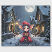 小さなクリスマスの使い ラッピングペーパー (フラット)