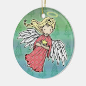 小さなクリスマスの天使のオーナメント セラミックオーナメント (左)