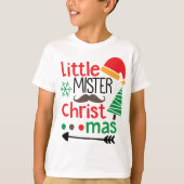 小さなクリスマスの男の子 Tシャツ (正面)