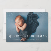 小さなクリスマスの誕生発表カード 案内状 (正面)