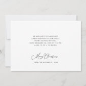 小さなクリスマスの誕生発表カード 案内状 (裏面)