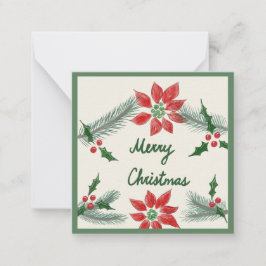 小さなクリスマスカード ノートカード