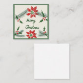 小さなクリスマスカード ノートカード (正面/裏面)