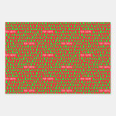 小さなクリスマスツリー ラッピングペーパーシート (正面3)