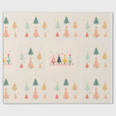 小さなクリスマスツリー ラッピングペーパー (フラット)