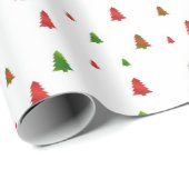 小さなクリスマスツリー ラッピングペーパー (ロールコーナー)