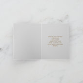 小さなクリスマスフォトカード折りグリーティングカード カード (内部)